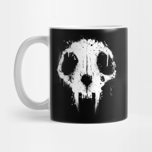 Cat Skull Graffiti Mug